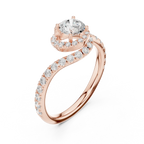 D Color VVS1 Round Moissanite Classic Solitaire Engagement Ring