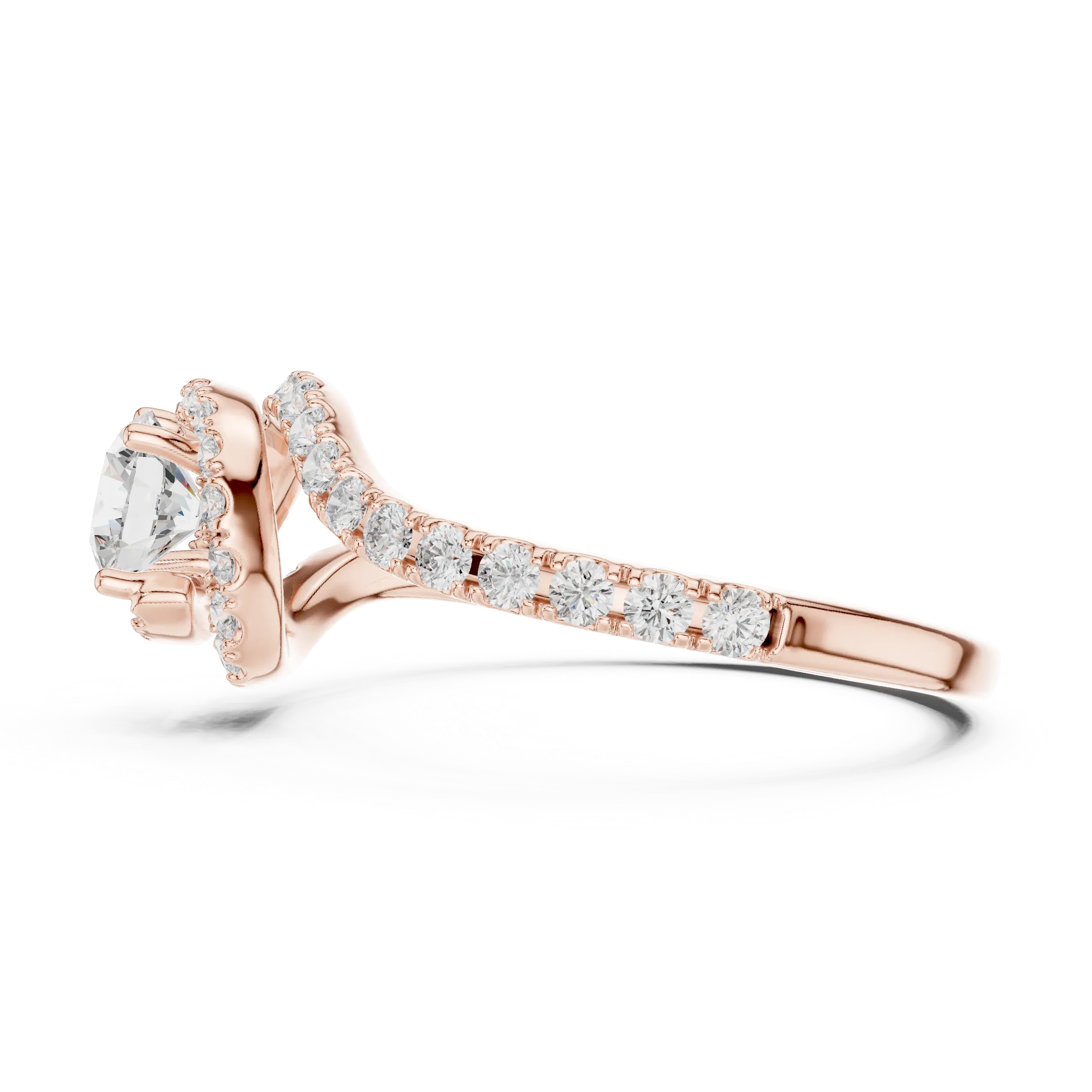 D Color VVS1 Round Moissanite Classic Solitaire Engagement Ring
