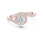 D Color VVS1 Round Moissanite Classic Solitaire Engagement Ring