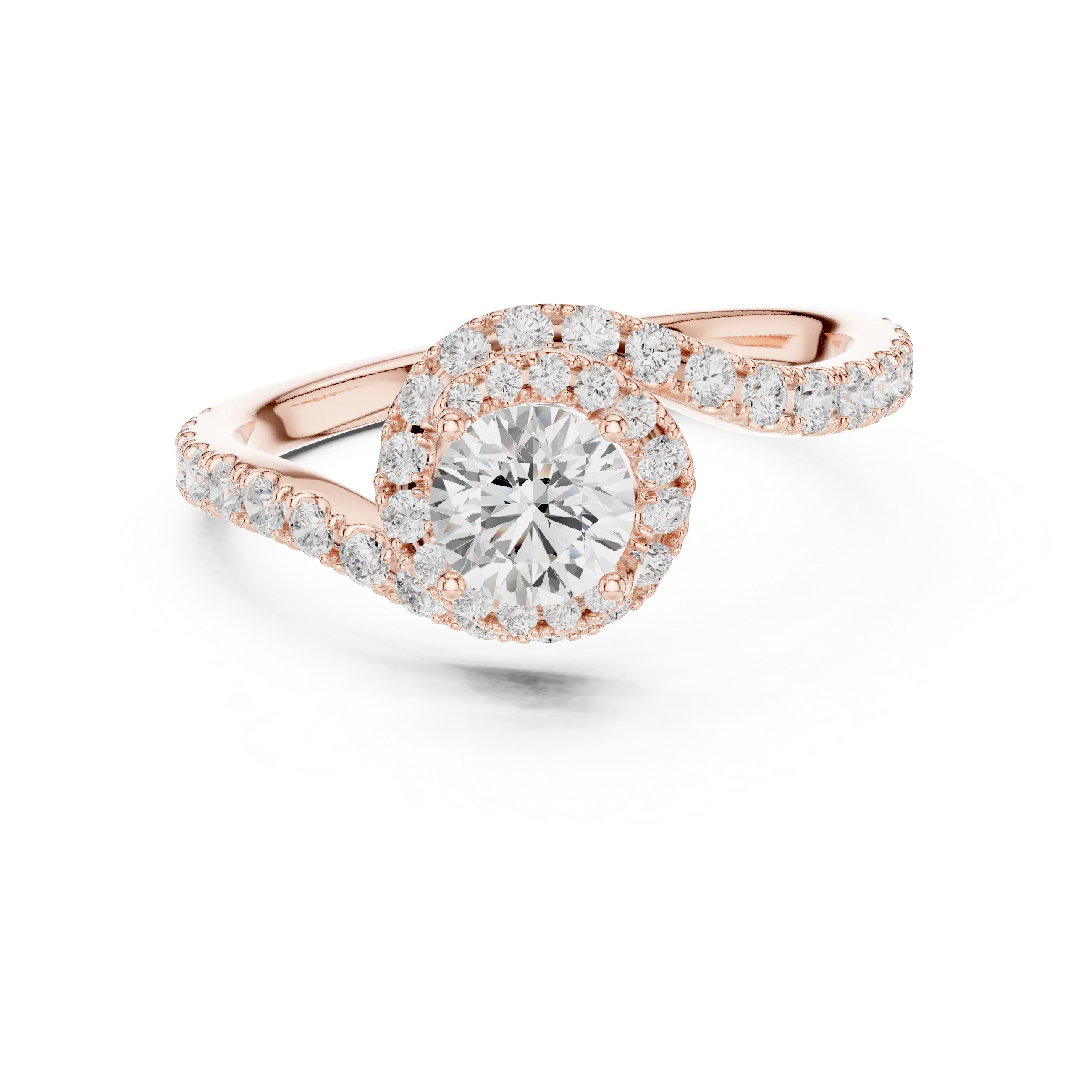 D Color VVS1 Round Moissanite Classic Solitaire Engagement Ring