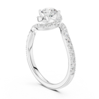 D Color VVS1 Round Moissanite Classic Solitaire Engagement Ring