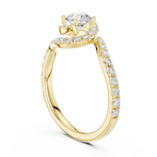 D Color VVS1 Round Moissanite Classic Solitaire Engagement Ring