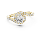 D Color VVS1 Round Moissanite Classic Solitaire Engagement Ring