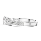 E Color Round Lab Grown Diamond Solitaire Wedding Ring VVS