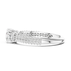Round VVS Solitaire Diamond Engagement Ring D Color