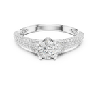 Round VVS Solitaire Diamond Engagement Ring D Color