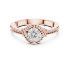 D Color VVS Round Moissanite Solitaire Engagement Ring
