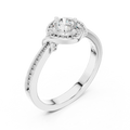 D Color VVS Round Moissanite Solitaire Engagement Ring