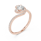 F Color VVS Round Moissanite Classic Wedding Ring