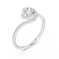 F Color VVS Round Moissanite Classic Wedding Ring