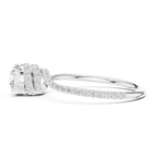 Round VVS Diamond Solitaire Engagement Ring E Color Lab Grown