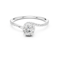 Round VVS Diamond Solitaire Engagement Ring E Color Lab Grown