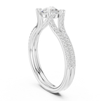 E Color VVS1 Round Lab Created Diamond Solitaire Gift for Her