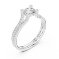 E Color VVS1 Round Lab Created Diamond Solitaire Gift for Her
