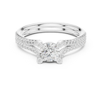 E Color VVS1 Round Lab Created Diamond Solitaire Gift for Her