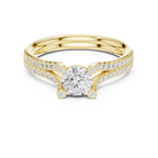 E Color VVS1 Round Lab Created Diamond Solitaire Gift for Her