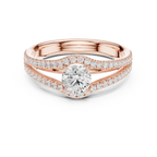 Round VVS Diamond Solitaire Wedding Ring D Color Anniversary Gift