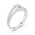 Round VVS Diamond Solitaire Wedding Ring D Color Anniversary Gift
