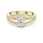 Round VVS Diamond Solitaire Wedding Ring D Color Anniversary Gift