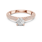 E Color VVS Round Lab Grown Diamond Classic Solitaire Ring