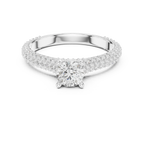 E Color VVS Round Lab Grown Diamond Classic Solitaire Ring