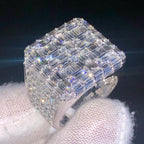 Baguette Diamond Ring 14k Solid Gold