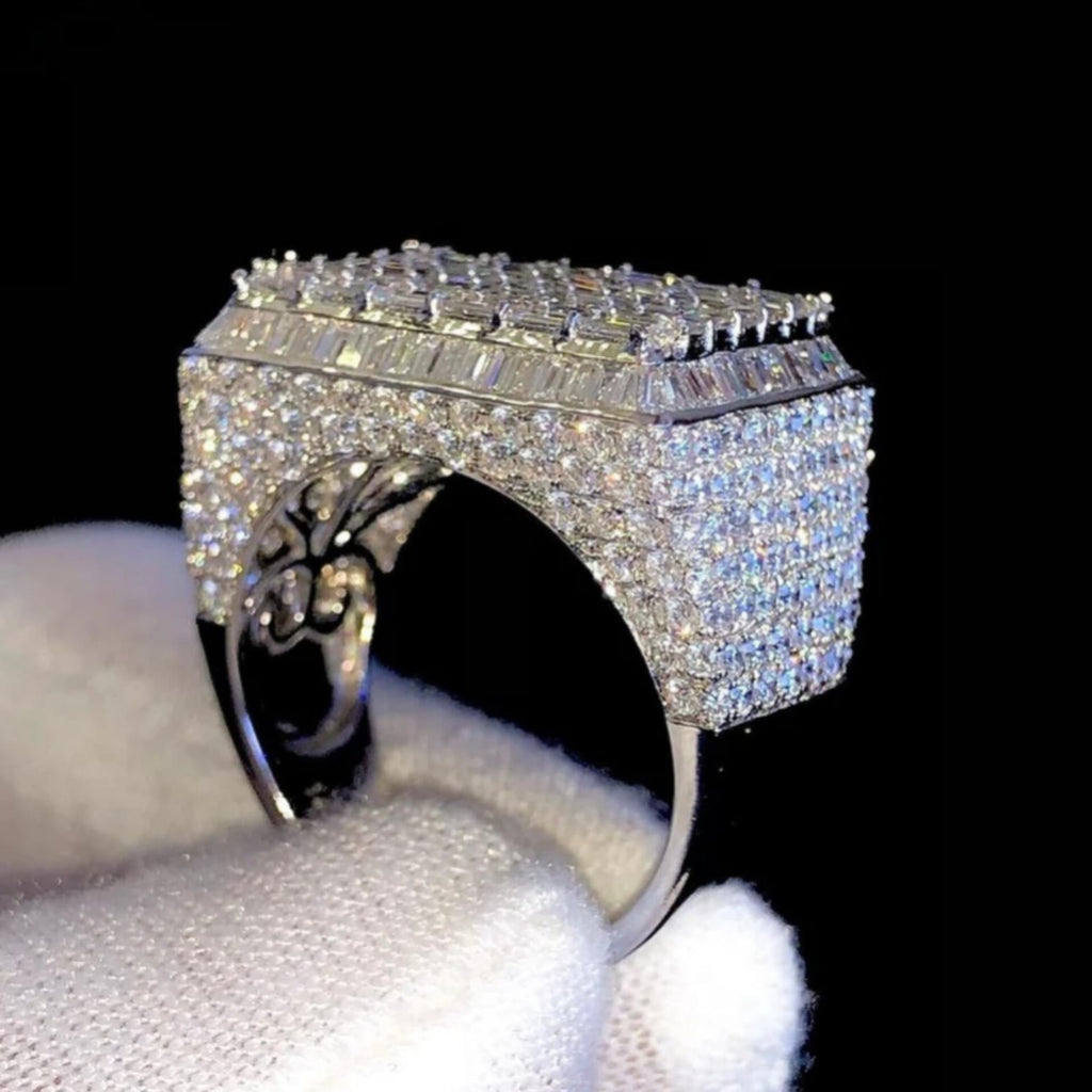 Baguette Diamond Ring 14k Solid Gold