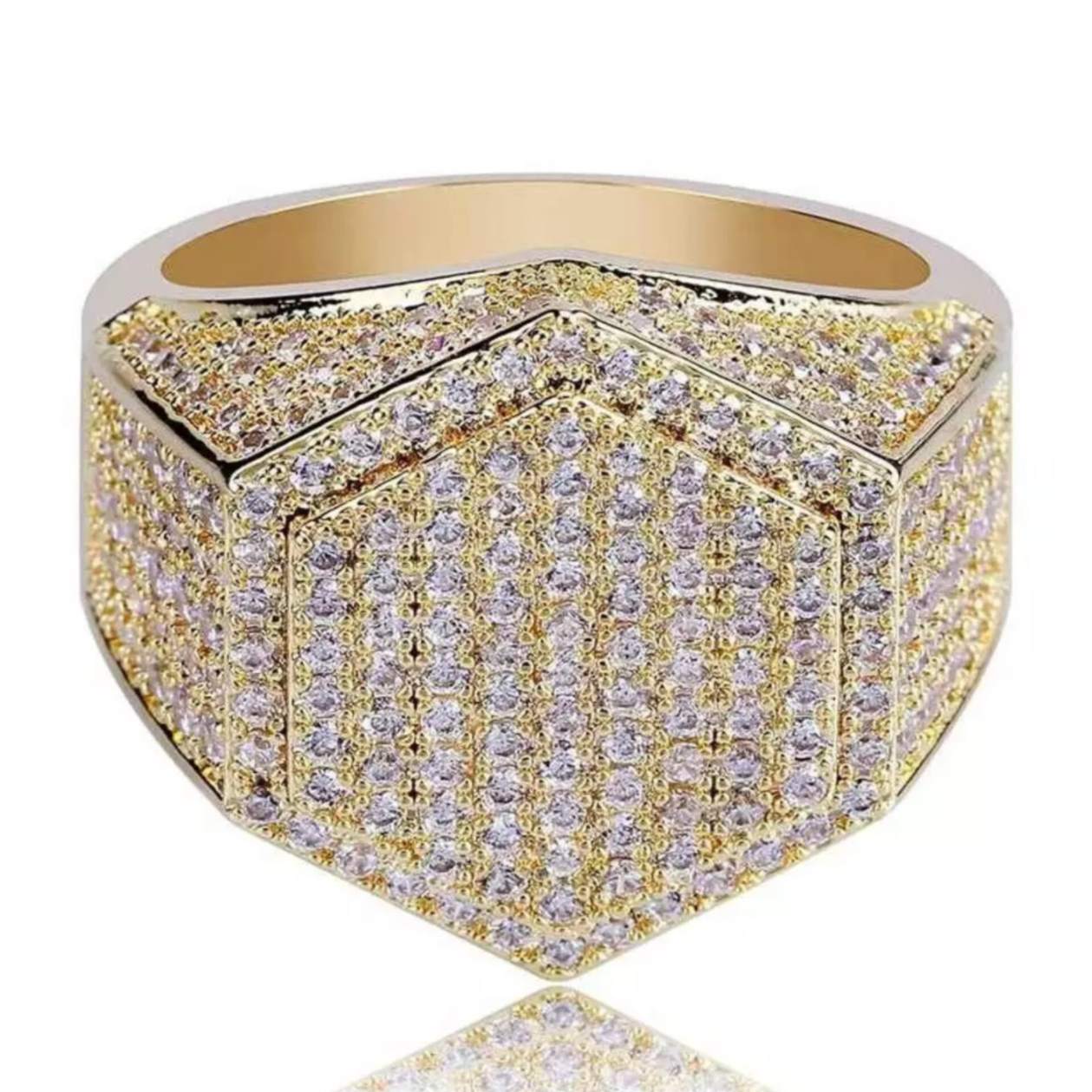Anniversary Diamond Ring 10k Solid Gold
