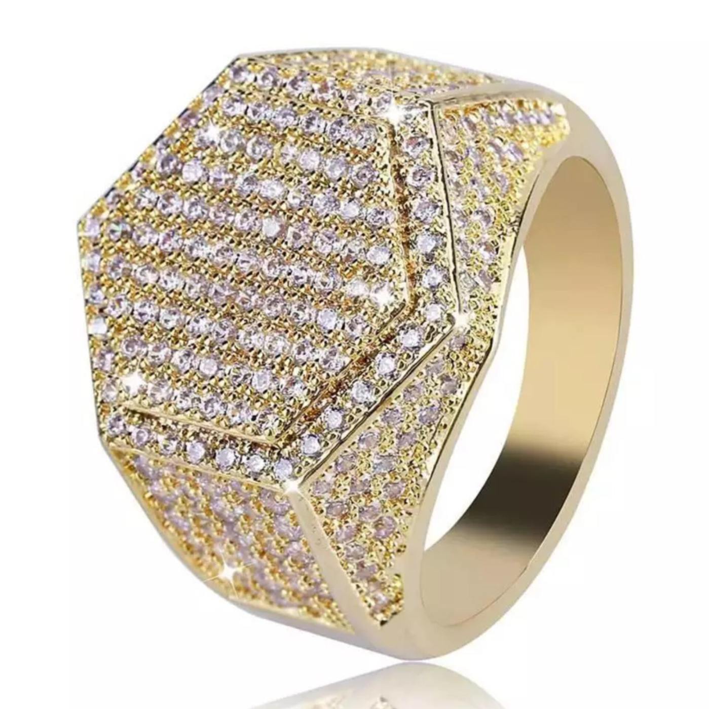 Anniversary Diamond Ring 10k Solid Gold