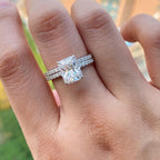 3 Carat Radiant Diamond Ring CVD Lab Grown Diamond Engagement in India