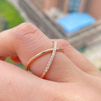 Women's Dainty Diamond Ring