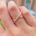Women's Dainty Diamond Ring