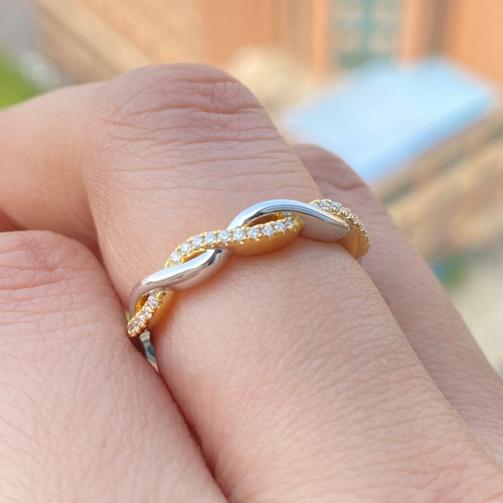 Women Dainty Diamond Ring