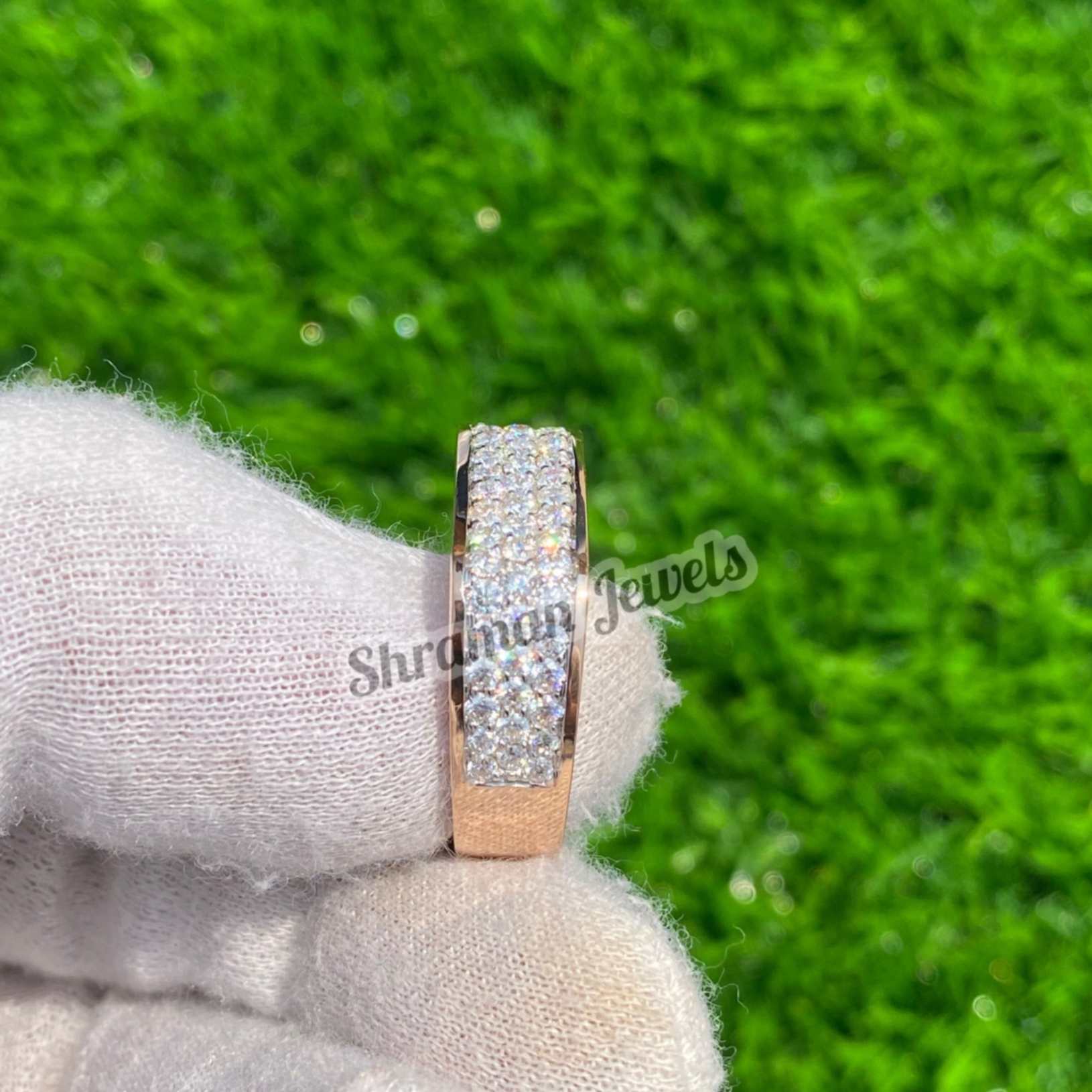 14k solid Gold  Wedding Diamond Ring Men’s – 1.51 CTW