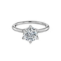 Round Brilliant 6 Claw Engagement Ring