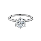 Round Brilliant 6 Claw Engagement Ring
