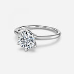 Round Brilliant 6 Claw Engagement Ring