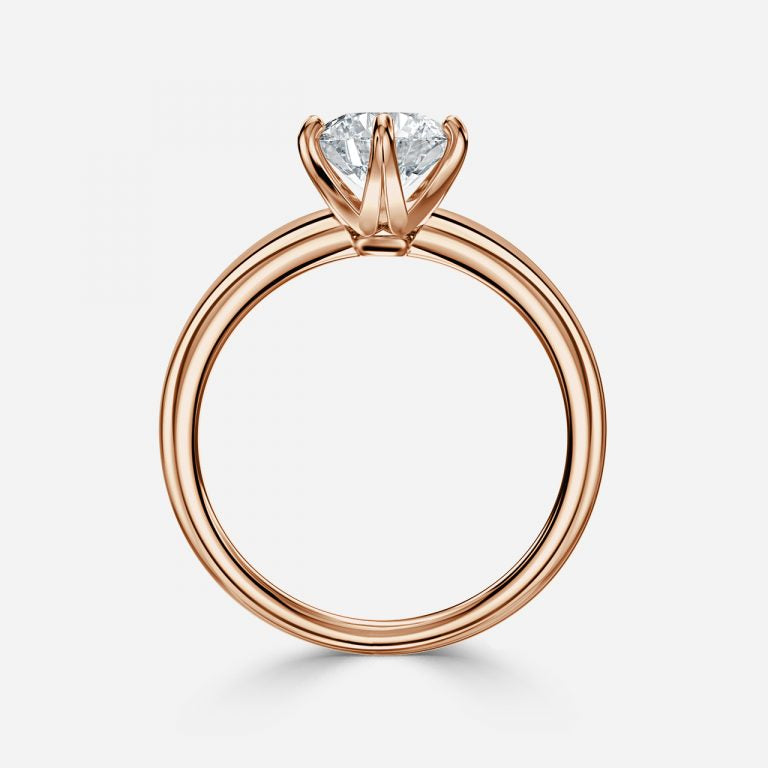 Round Brilliant 6 Claw Engagement Ring
