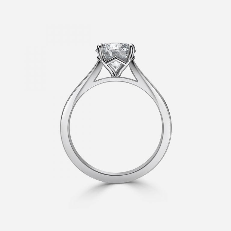 Round Cut Diamond Engagement Ring
