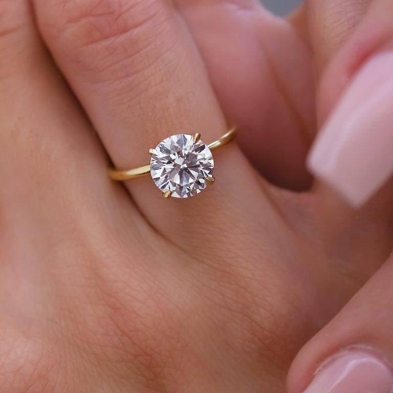 Round Cut Solitaire Engagement Ring