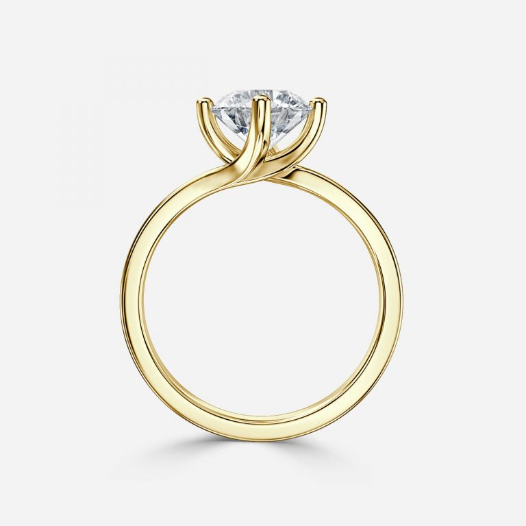 Round Cut Diamond Solitaire Engagement Ring