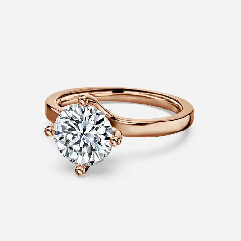 Round Cut Diamond Solitaire Engagement Ring