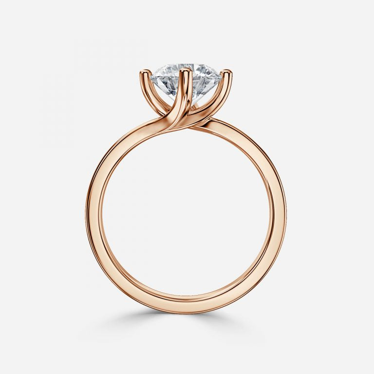 Round Cut Diamond Solitaire Engagement Ring