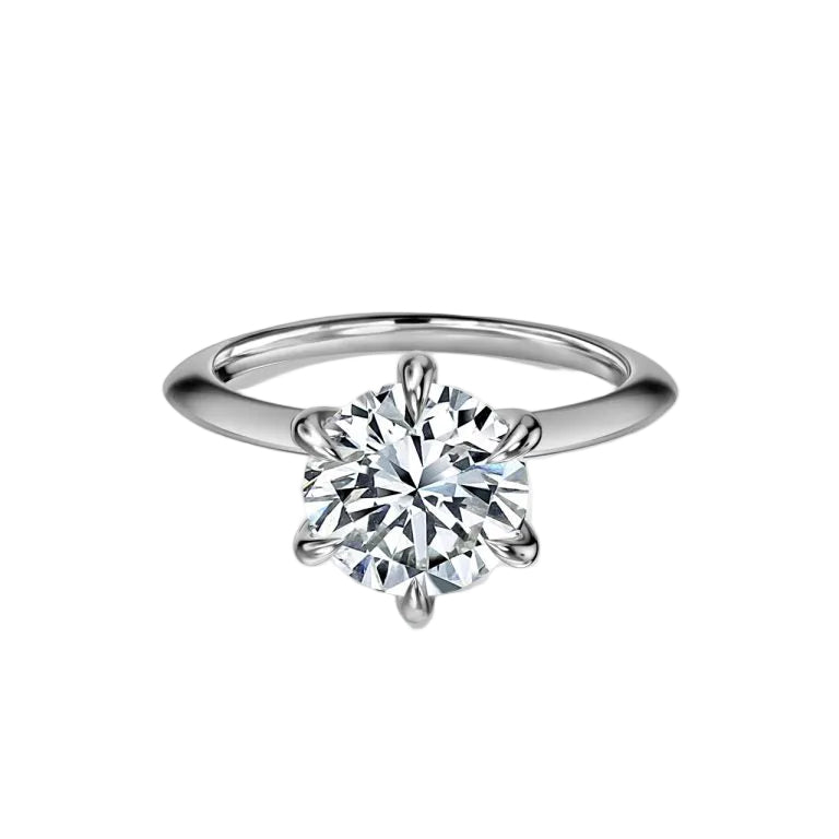 Round Cut Solitaire Engagement Ring