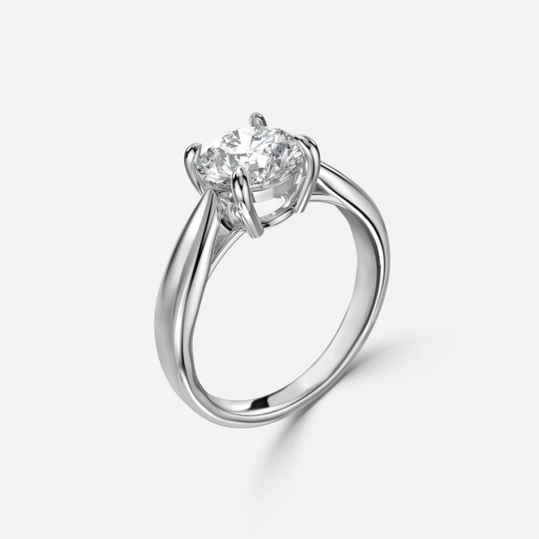 Round Solitaire Engagement Ring