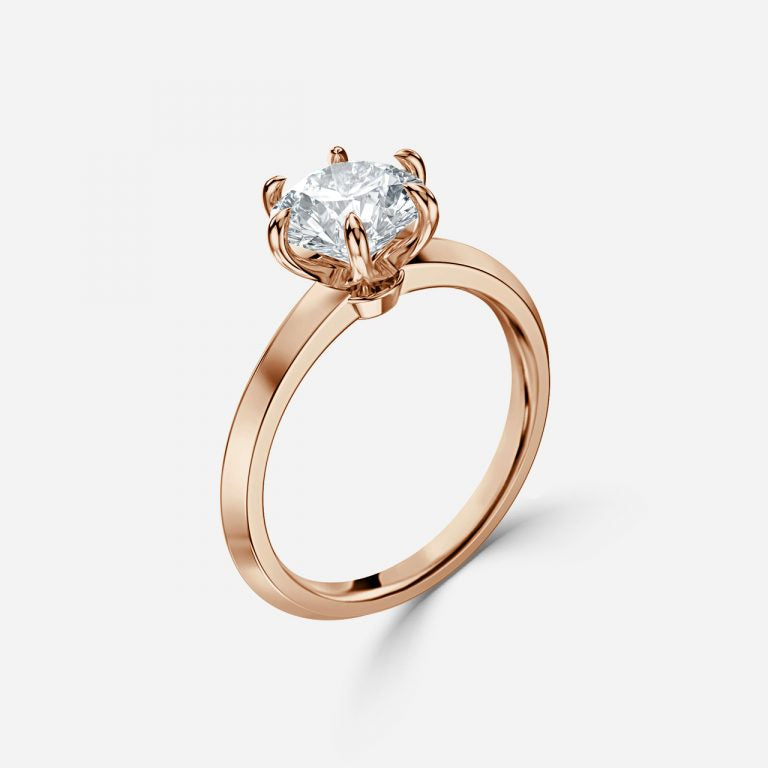 Round Solitaire Engagement Ring