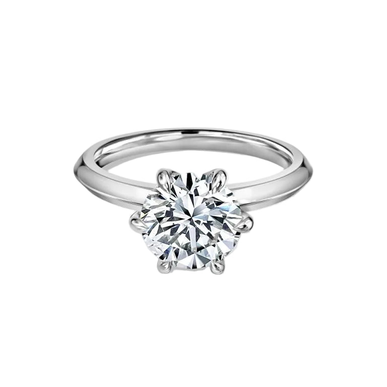 Round Solitaire Engagement Ring