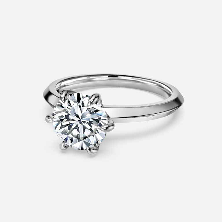 Round Solitaire Engagement Ring