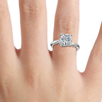 Round Cut Diamond Solitaire Engagement Ring
