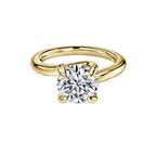 Round Cut Diamond Solitaire Engagement Ring